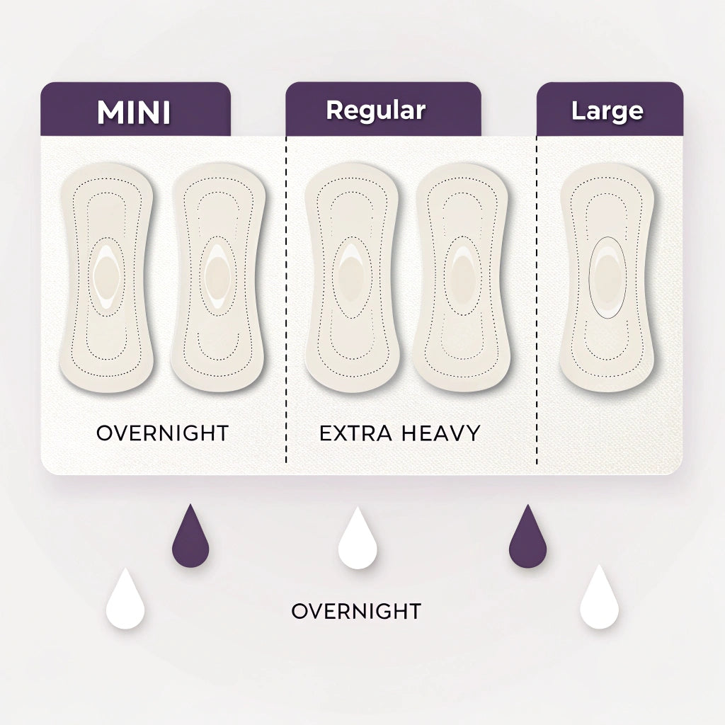 Large Natural Silk Day Pads