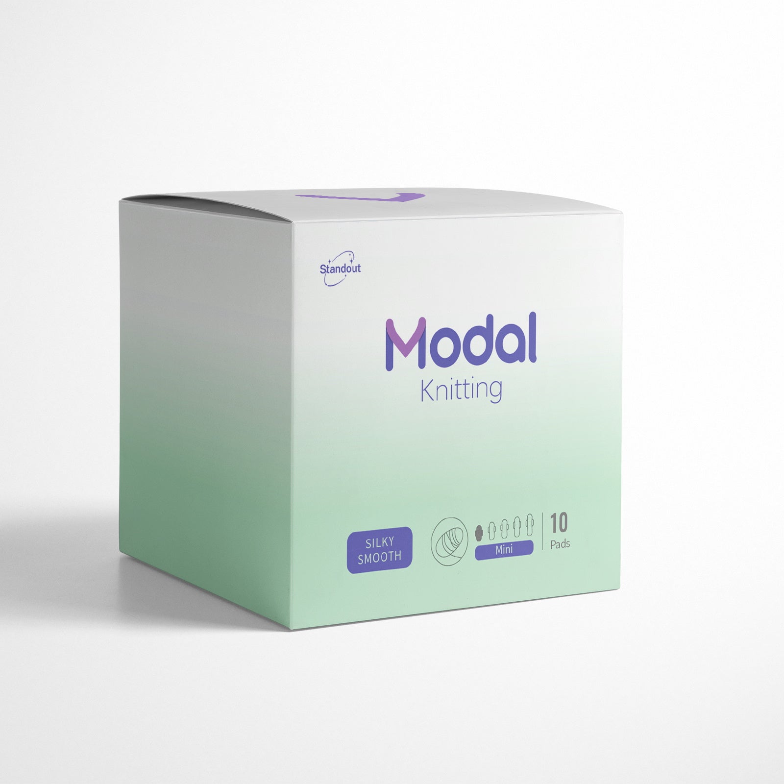 MODAL-Knitting mini sanitary pad, 10pcs, ultra-thin, breathable, irritation-free