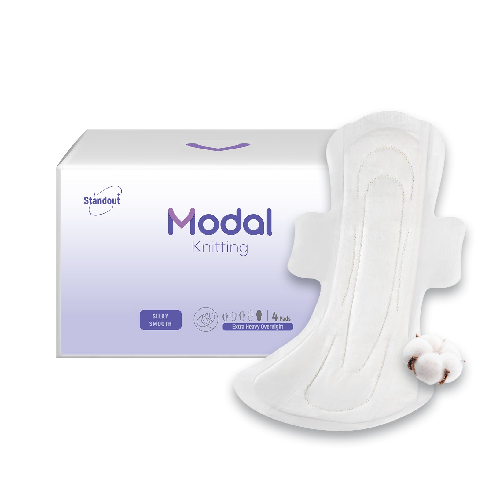 Extra Heavy Overnight Natural Silk Night Pads