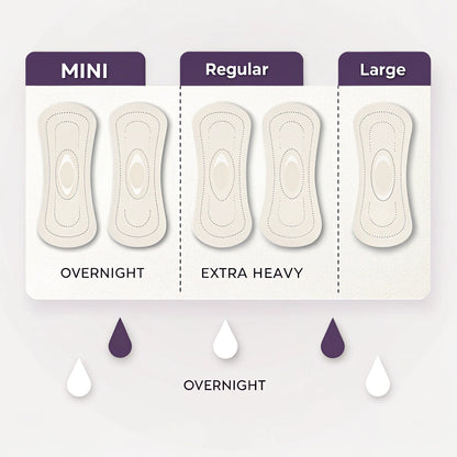 Large Natural Silk Day Pads