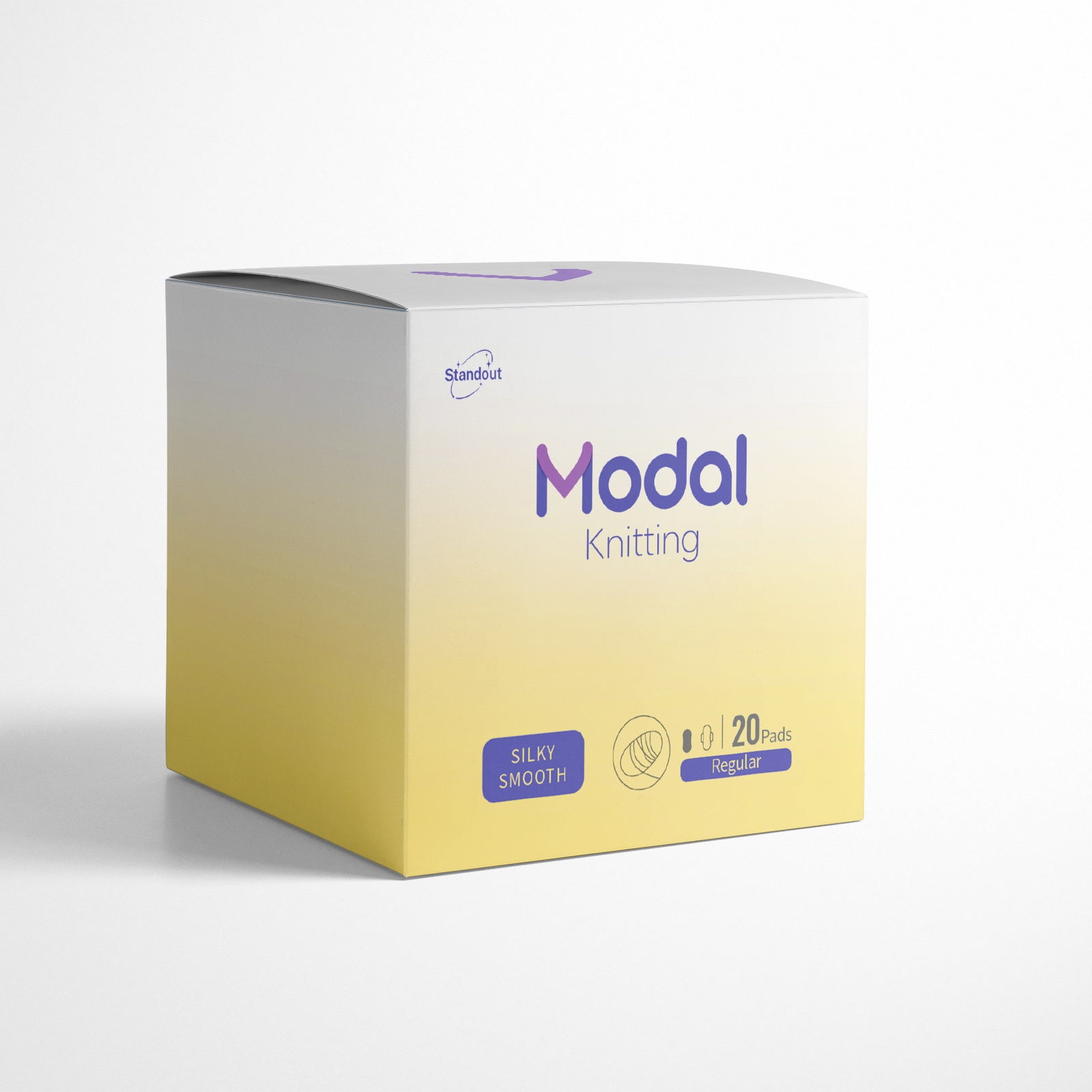 MODAL-Knitting panty liner, 20pcs, ultra-thin, silk and modal fiber, irritation-free daily use